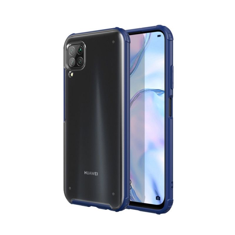 Etui Huawei P40 Lite Czerwony Czarny Hybrydowa Silikonowa Konstrukcja Obręczy