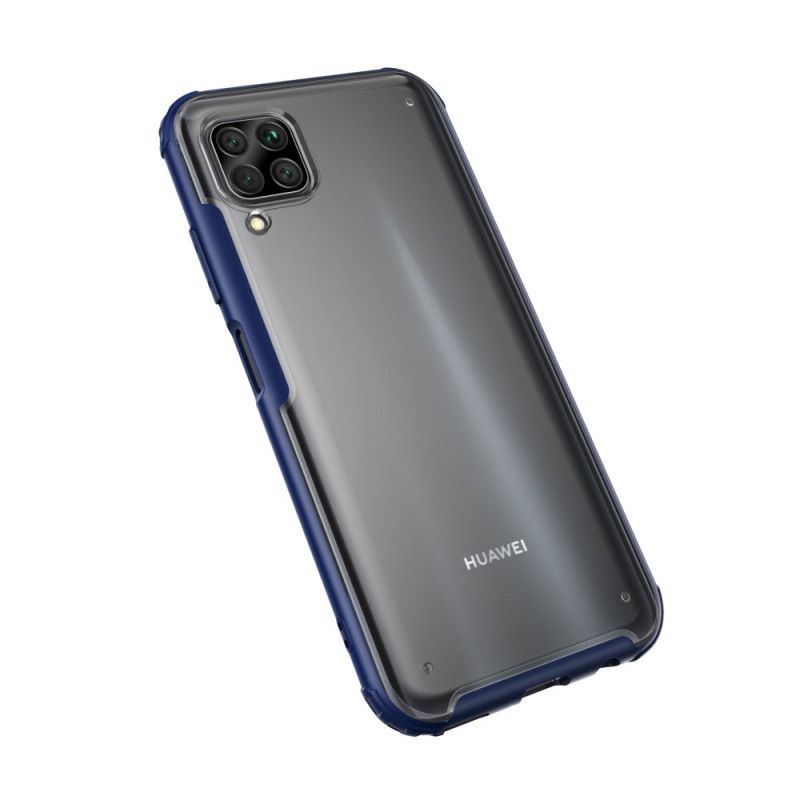 Etui Huawei P40 Lite Czerwony Czarny Hybrydowa Silikonowa Konstrukcja Obręczy