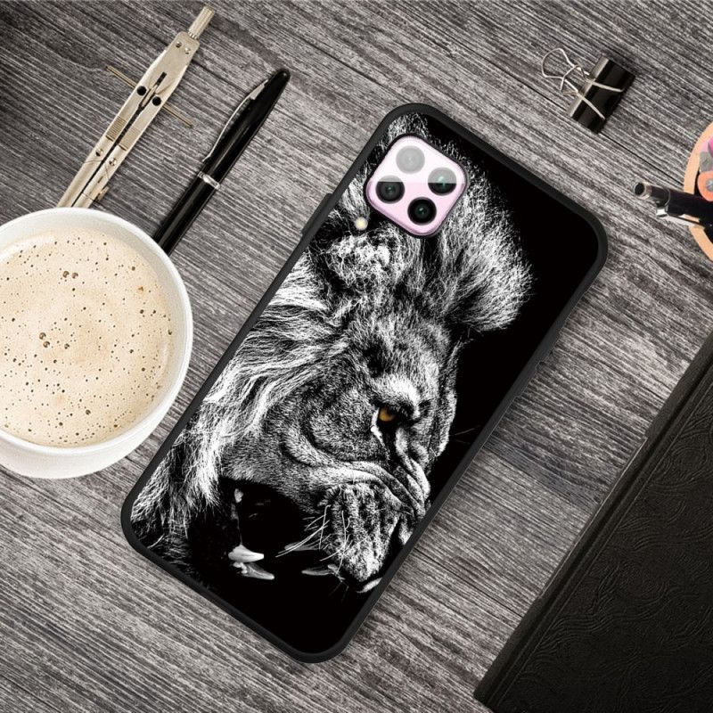 Etui Huawei P40 Lite Dziki Lew Etui Ochronne