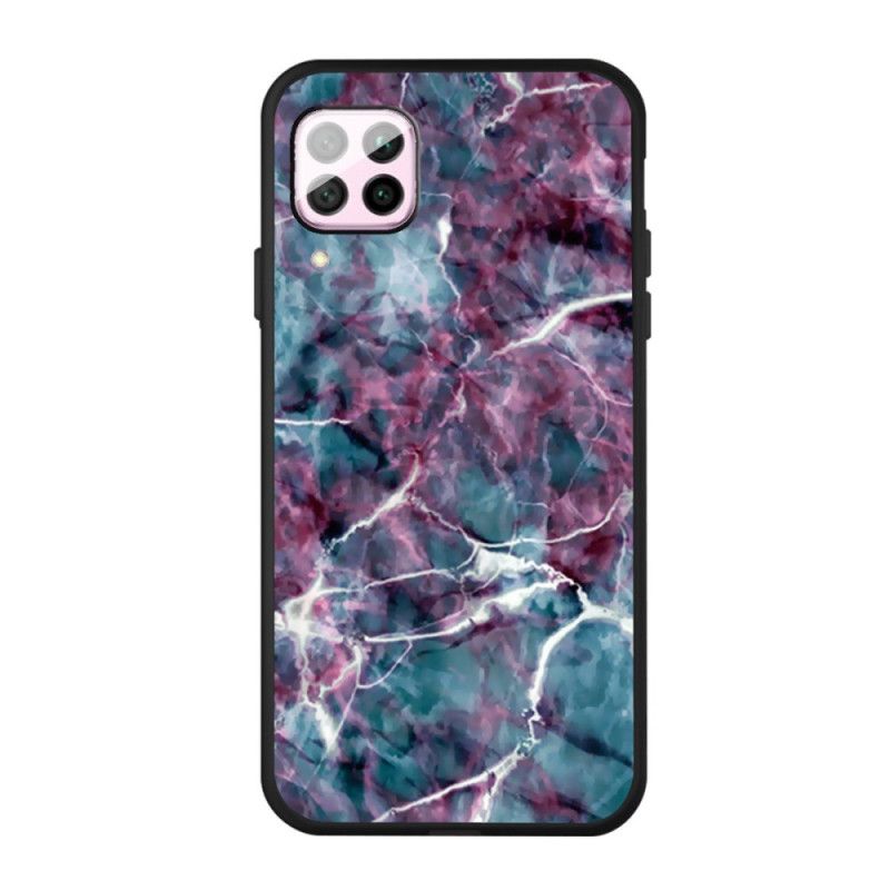 Etui Huawei P40 Lite Fioletowy Marmur