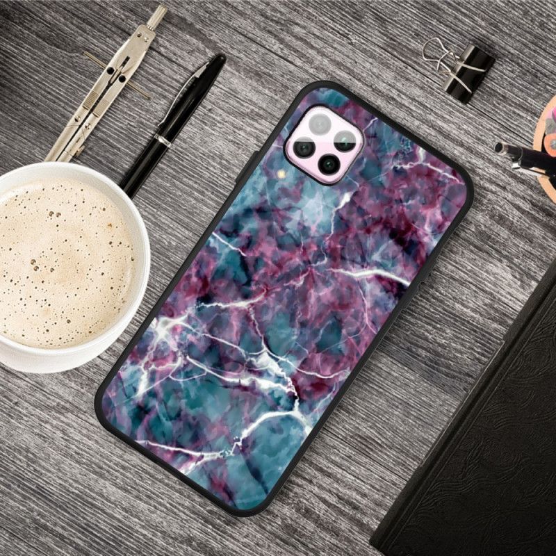 Etui Huawei P40 Lite Fioletowy Marmur