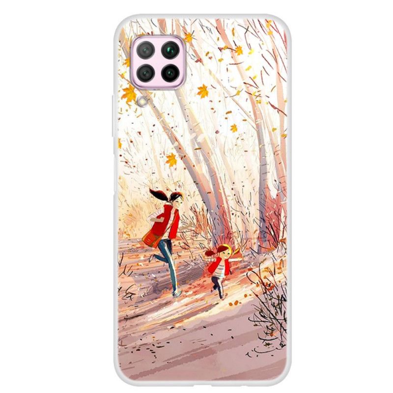 Etui Huawei P40 Lite Jesienny Krajobraz