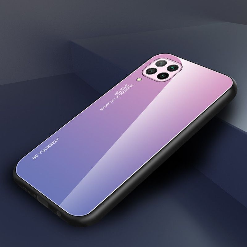 Etui Huawei P40 Lite Magenta Czerwony Bądź Sobą Ze Szkła Hartowanego Etui Ochronne