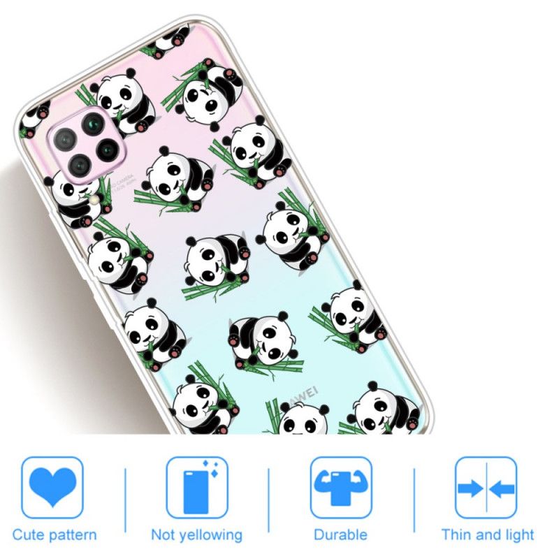 Etui Huawei P40 Lite Małe Pandy Etui Ochronne