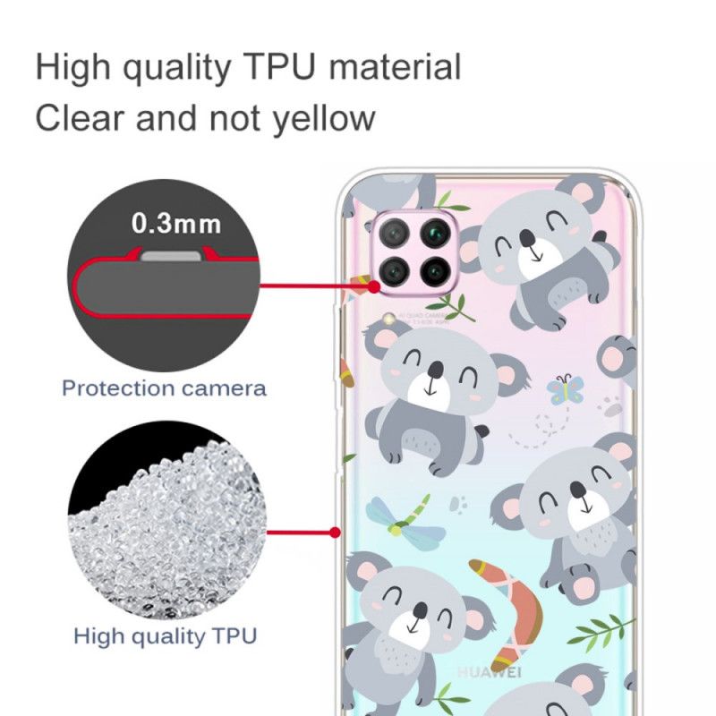 Etui Huawei P40 Lite Śliczne Koale