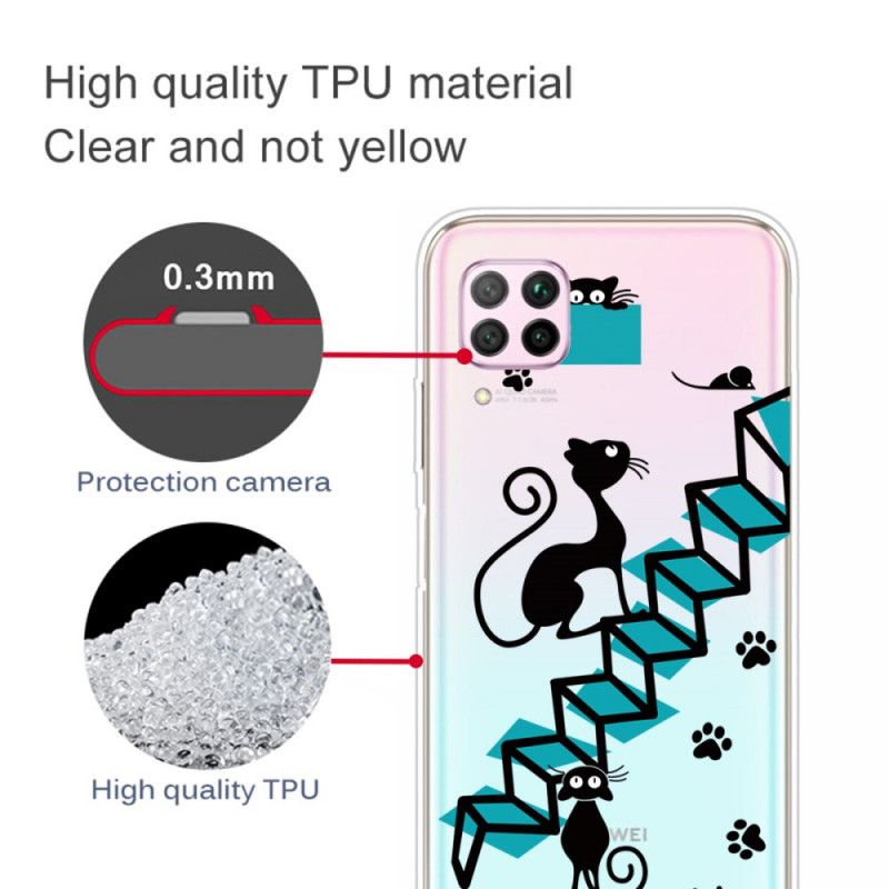 Etui Huawei P40 Lite Śmieszne Koty