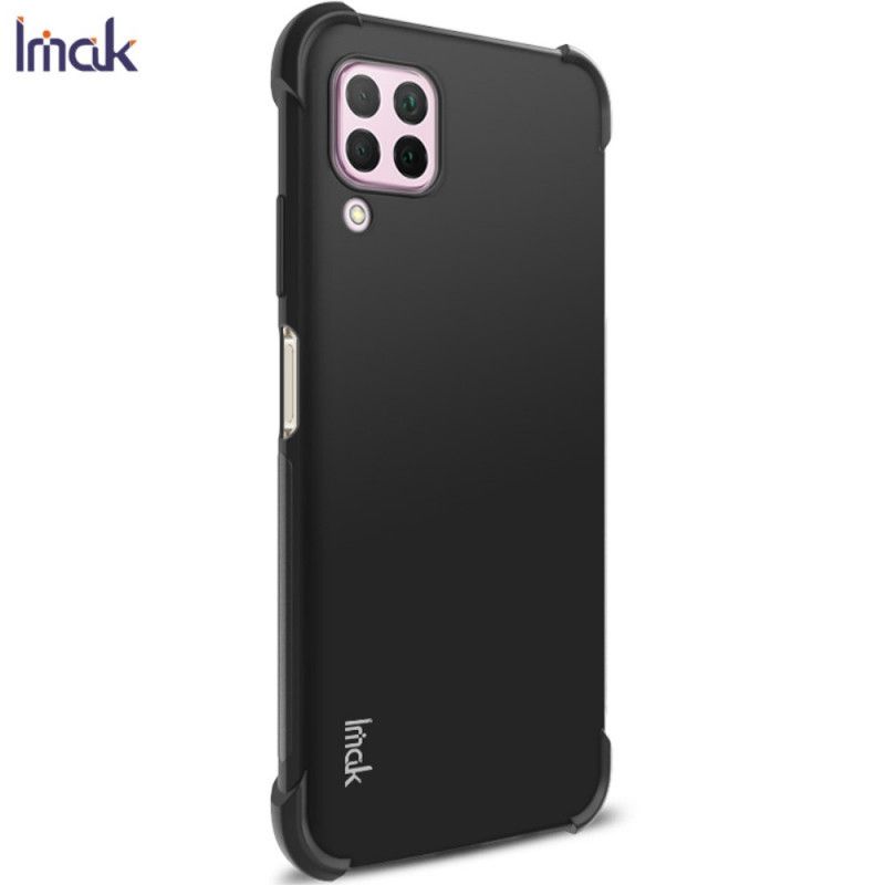 Etui Huawei P40 Lite Szary Czarny Elastyczny Silikon Imak Etui Ochronne