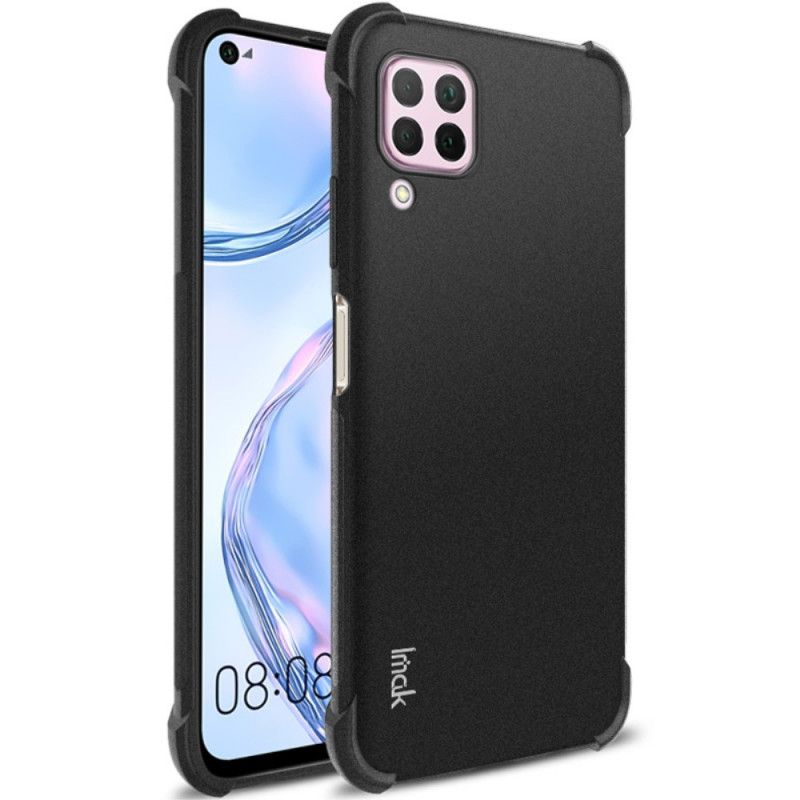 Etui Huawei P40 Lite Szary Czarny Elastyczny Silikon Imak Etui Ochronne