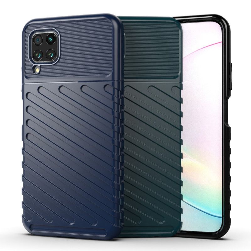 Etui Huawei P40 Lite Zielony Czarny Seria Grzmotów