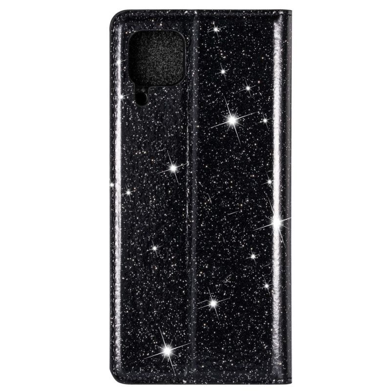 Flip Kotelot Huawei P40 Lite Magenta Czarny Styl Brokatu