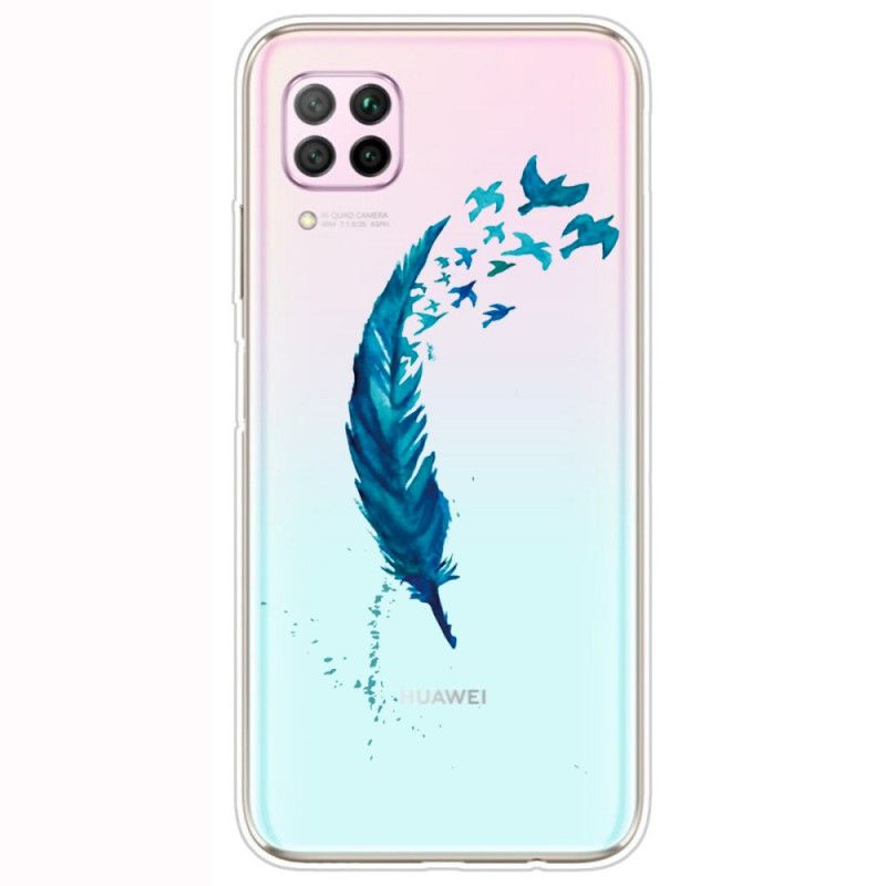 Futerały Huawei P40 Lite Etui na Telefon Piękne Pióro