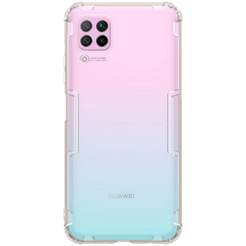 Futerały Huawei P40 Lite Przezroczysty Szary Etui na Telefon Wzmocniony Przezroczysty Nillkin