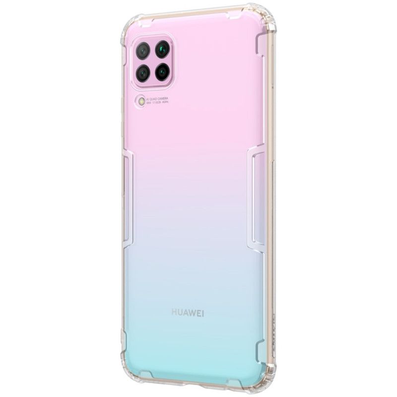 Futerały Huawei P40 Lite Przezroczysty Szary Etui na Telefon Wzmocniony Przezroczysty Nillkin