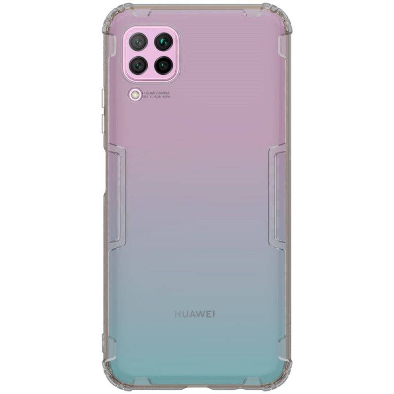 Futerały Huawei P40 Lite Przezroczysty Szary Etui na Telefon Wzmocniony Przezroczysty Nillkin