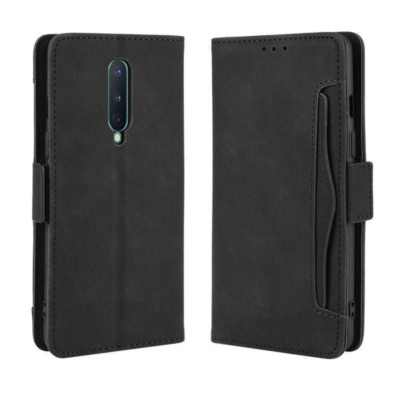 Etui Folio OnePlus 8 Czerwony Czarny Multikarta Pierwszej Klasy Etui Ochronne