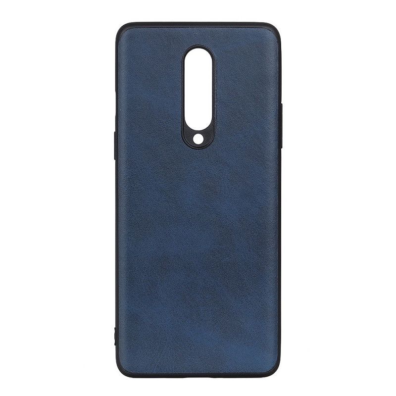 Etui OnePlus 8 Czerwony Czarny Efekt Skóry Premium