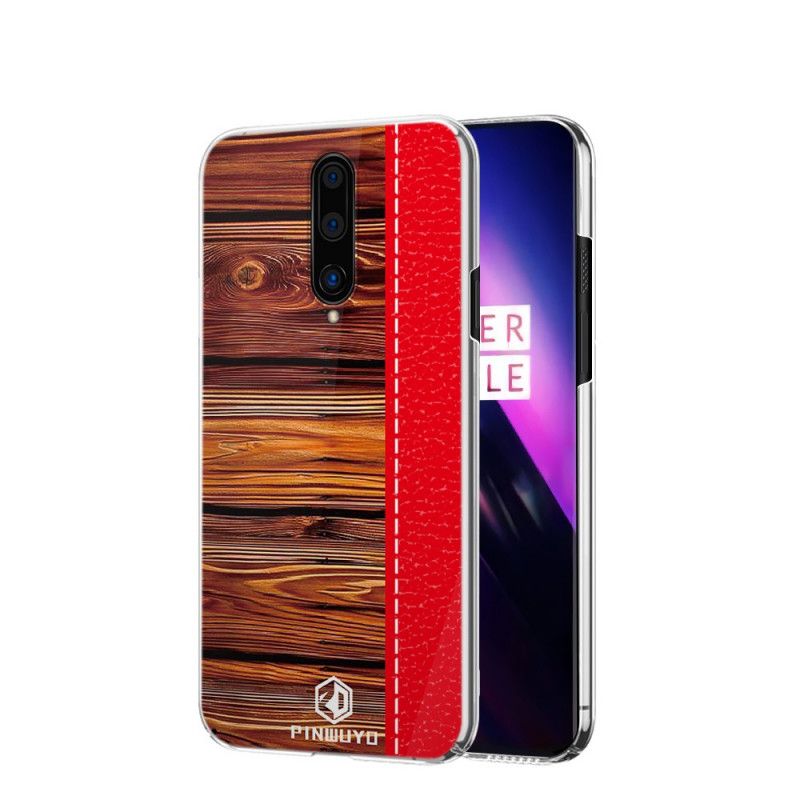 Etui OnePlus 8 Granatowy Czerwony Pin Serii Dun Pinwuyo