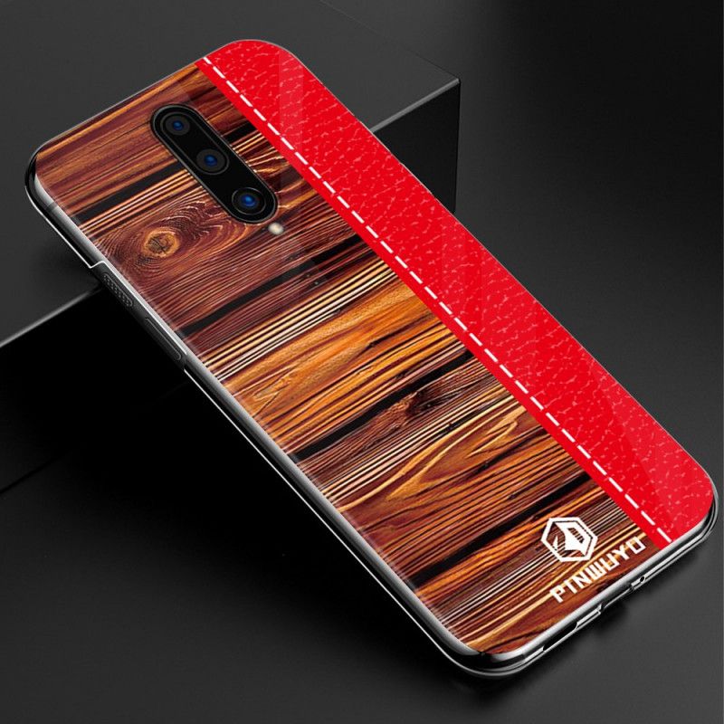 Etui OnePlus 8 Granatowy Czerwony Pin Serii Dun Pinwuyo