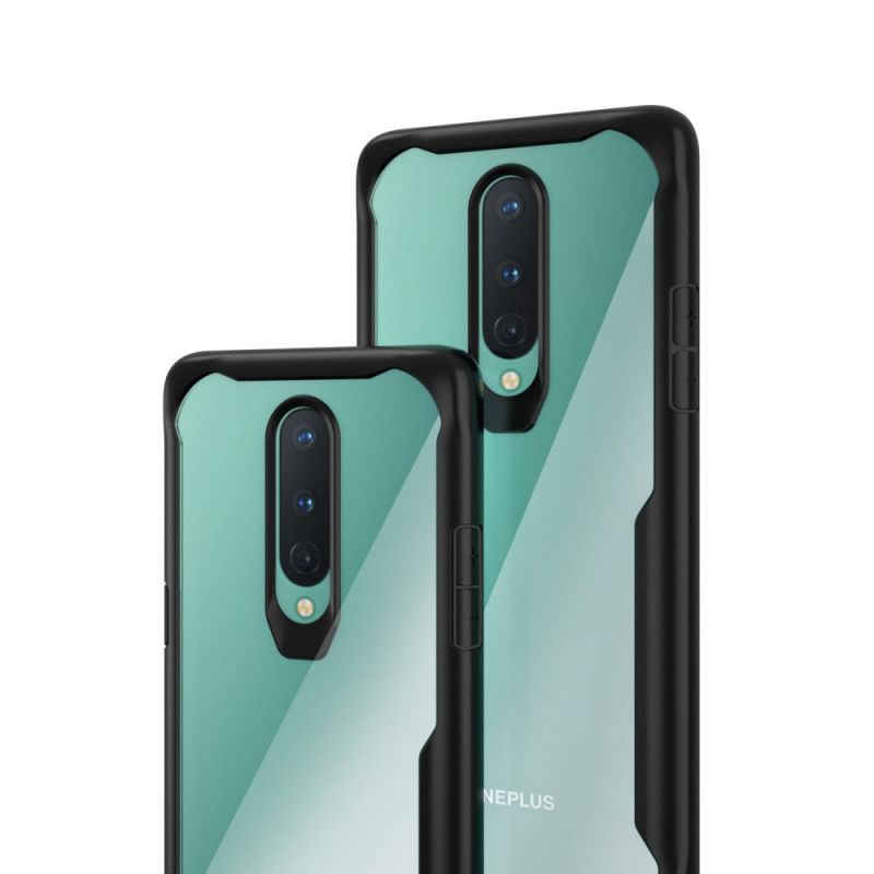 Futerały OnePlus 8 Czerwony Czarny Hybrydowe Fazowane Krawędzie