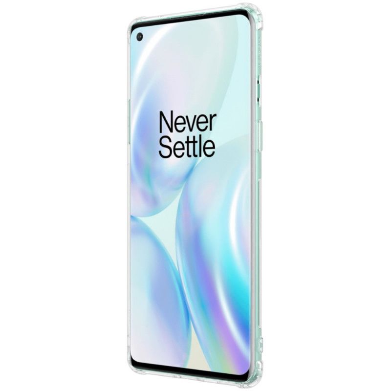 Futerały OnePlus 8 Przezroczysty Szary Etui na Telefon Wzmocniony Przezroczysty Nillkin