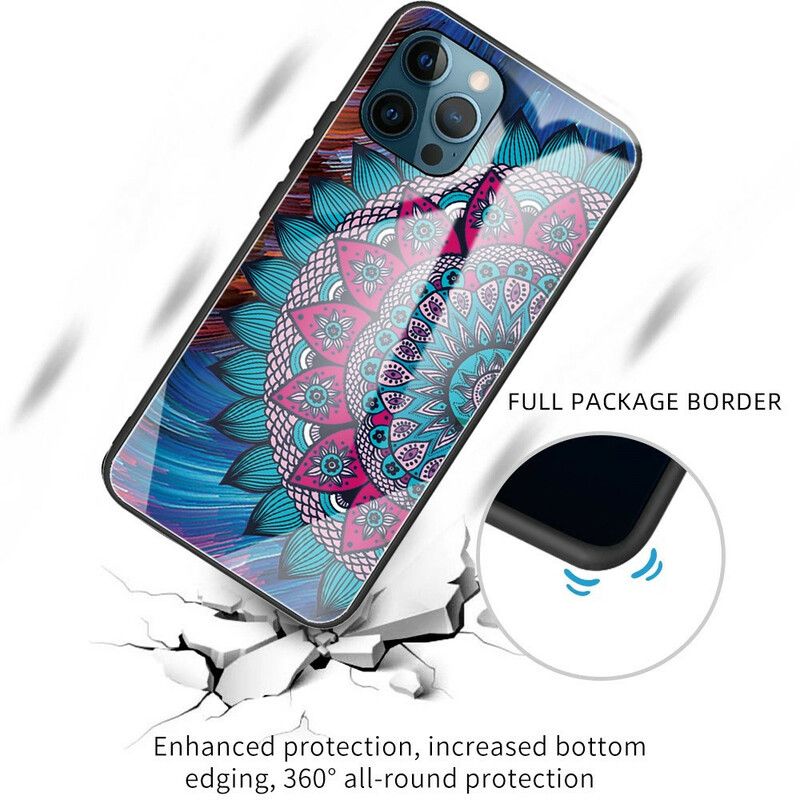 Etui Do Iphone 13 Pro Mandala Ze Szkła Hartowanego