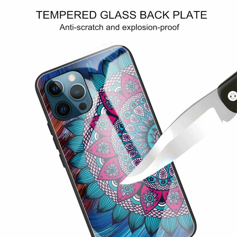 Etui Do Iphone 13 Pro Mandala Ze Szkła Hartowanego