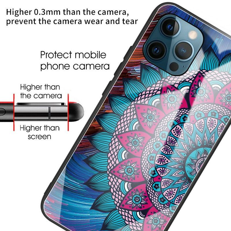 Etui Do Iphone 13 Pro Mandala Ze Szkła Hartowanego