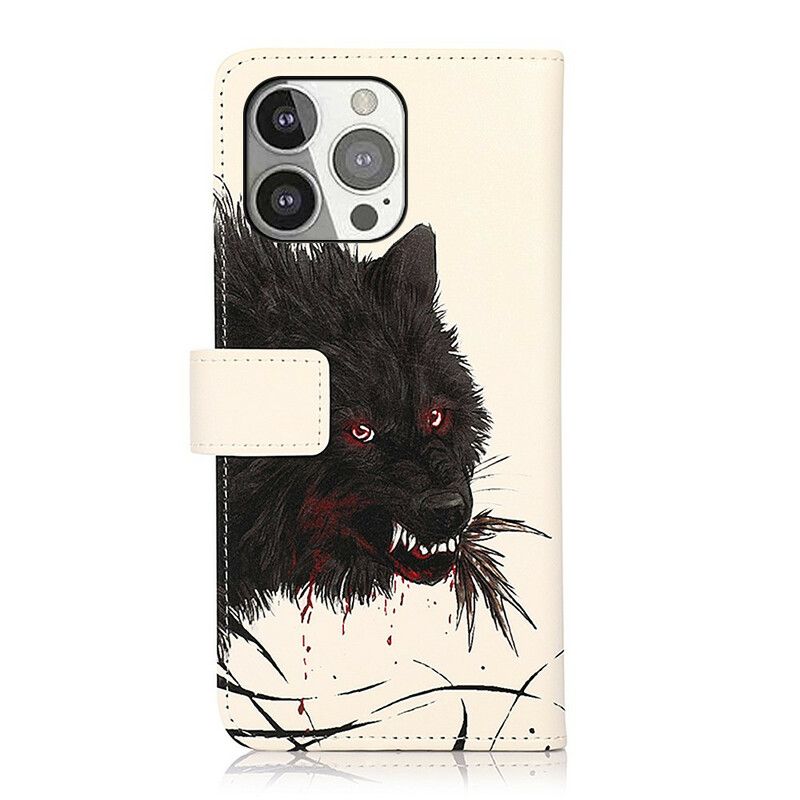 Etui Folio Iphone 13 Pro Głodny Wilk