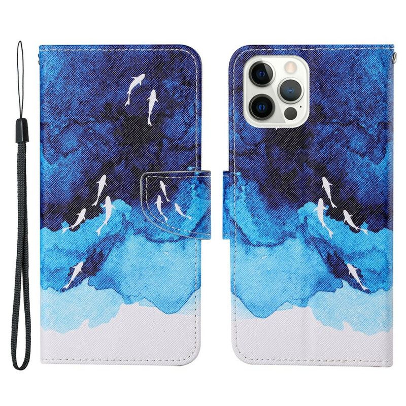 Etui Folio Iphone 13 Pro Morze Ze Smyczą