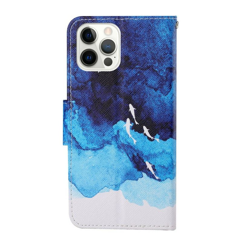 Etui Folio Iphone 13 Pro Morze Ze Smyczą