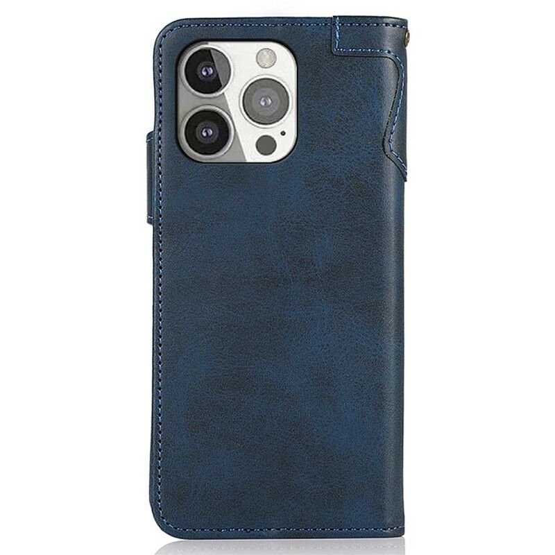 Etui Folio Iphone 13 Pro Przycisk Magnetyczny Khazneh