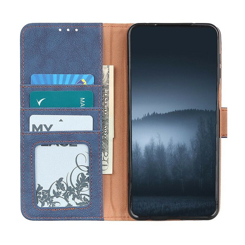 Etui Folio Iphone 13 Pro Sztuczna Skóra Split Retro Khazneh