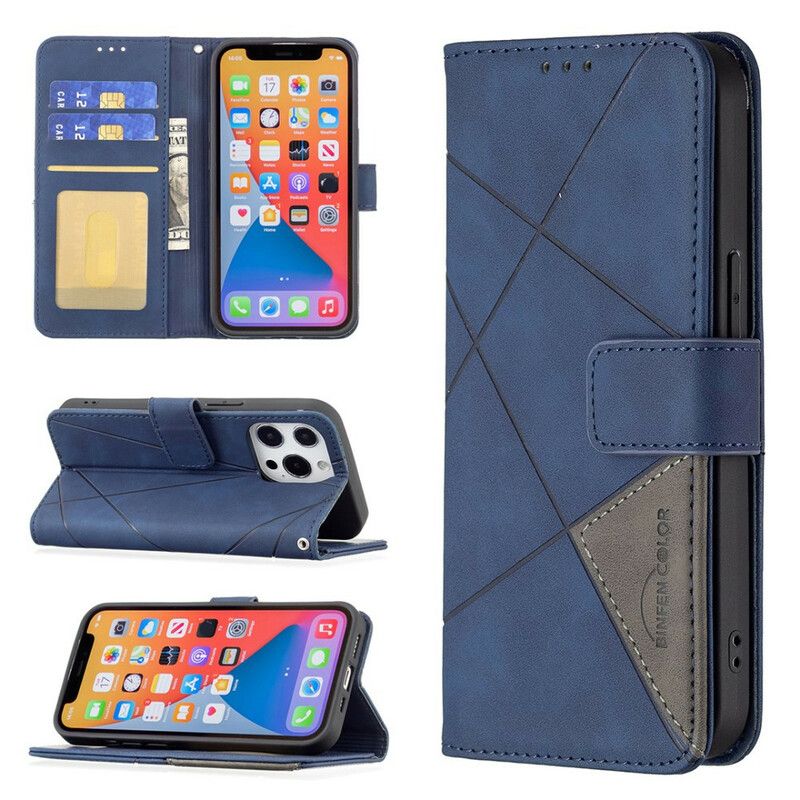 Etui Folio Iphone 13 Pro Trójkąty Kolorów Binfen Etui Ochronne