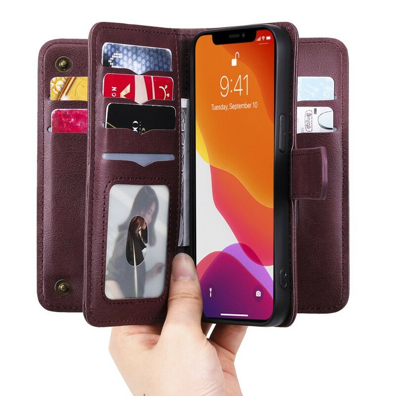 Etui Folio Iphone 13 Pro Wielofunkcyjny 10 Pakiet Kart