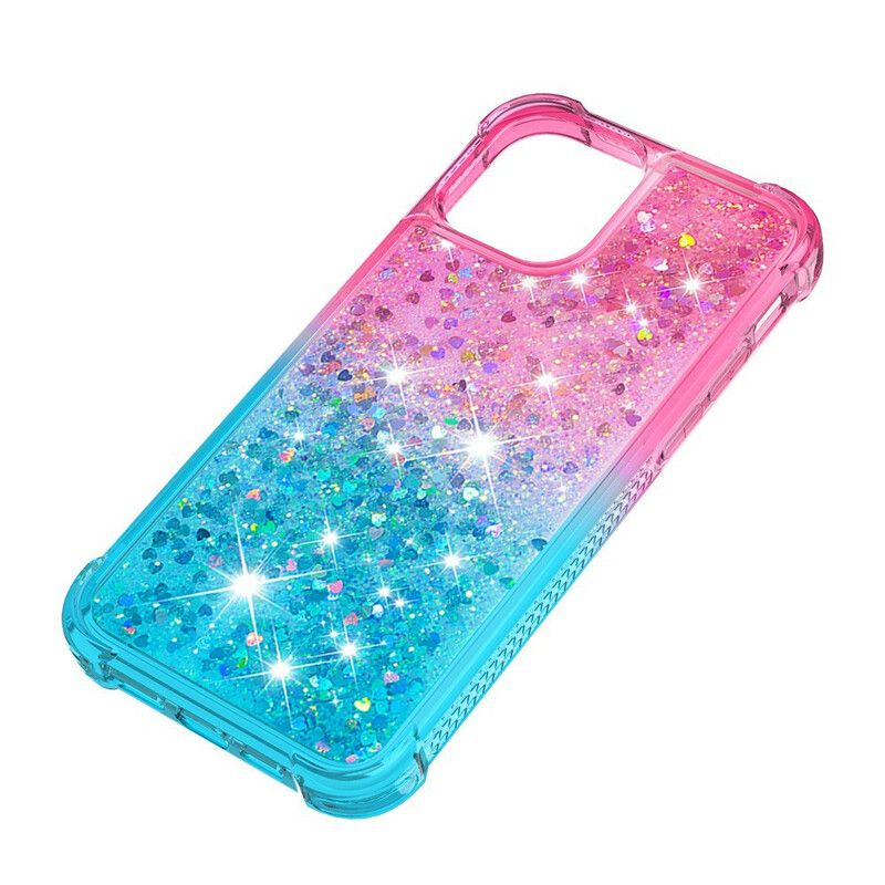 Etui Iphone 13 Pro Brokatowe Kolory