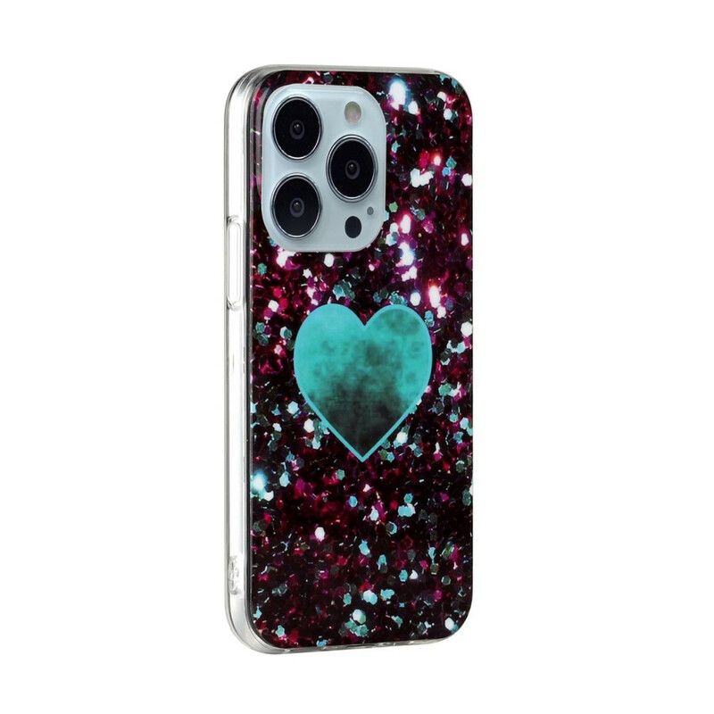 Etui Iphone 13 Pro Brokatowy Marmur