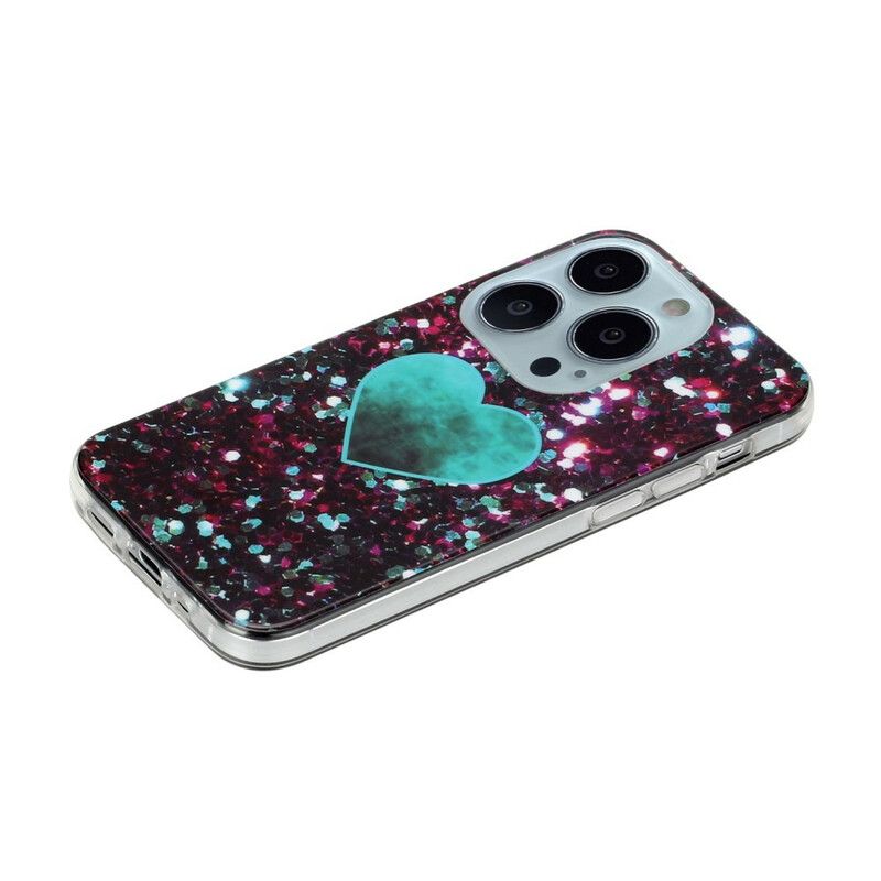 Etui Iphone 13 Pro Brokatowy Marmur