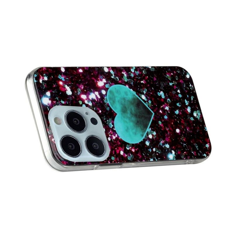 Etui Iphone 13 Pro Brokatowy Marmur