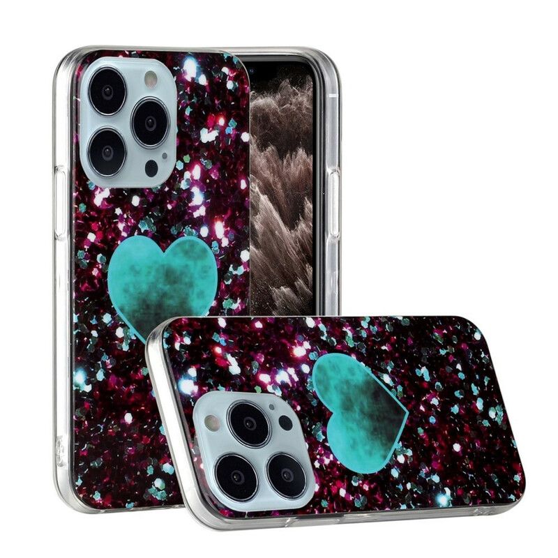 Etui Iphone 13 Pro Brokatowy Marmur