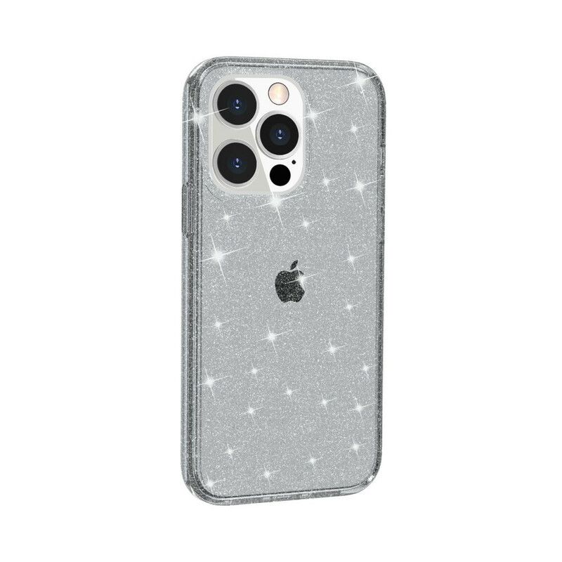 Etui Iphone 13 Pro Przezroczyste Cekiny Etui Ochronne