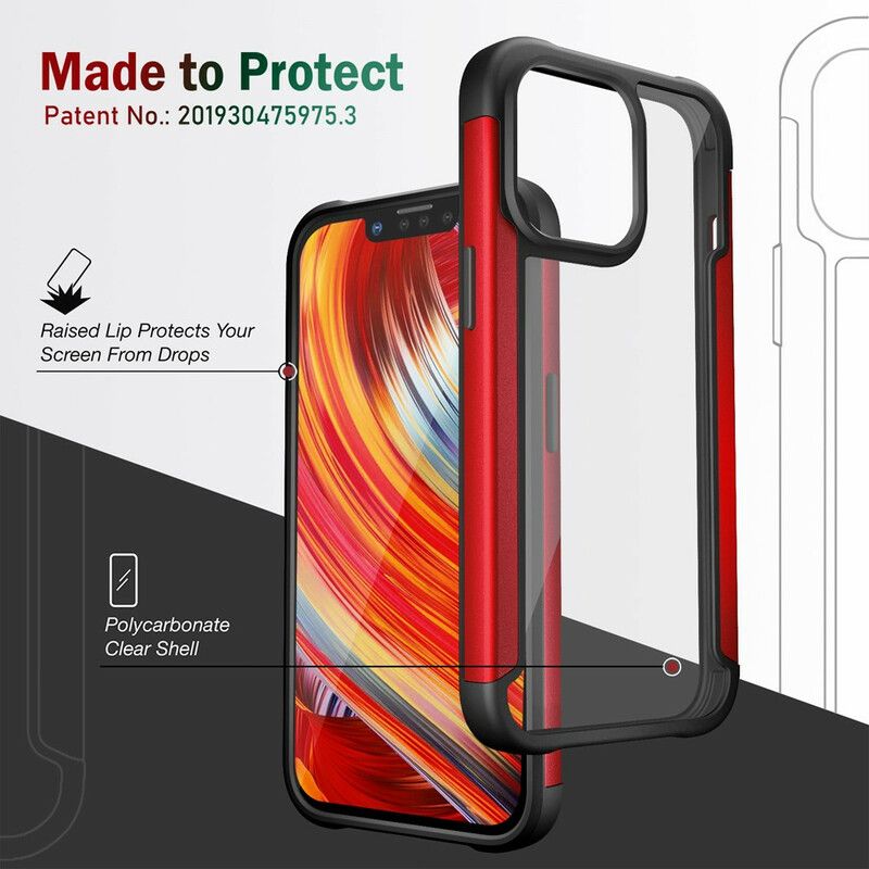 Etui Iphone 13 Pro Wyczyść Hybrydowe Krawędzie Zderzaka