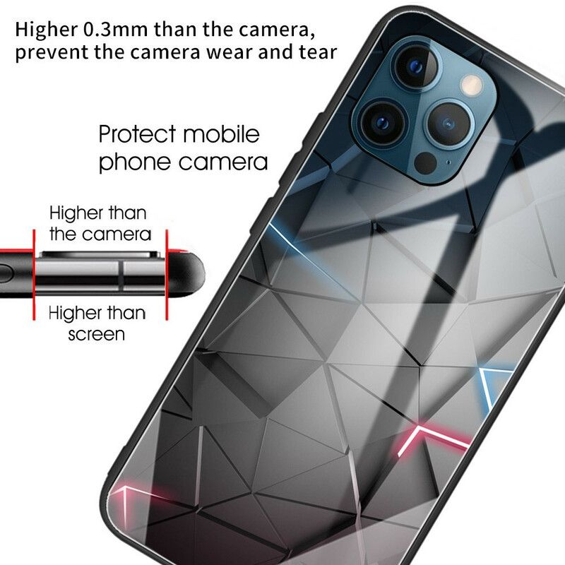 Futerały Iphone 13 Pro Etui Na Telefon Geometria Szkła Hartowanego