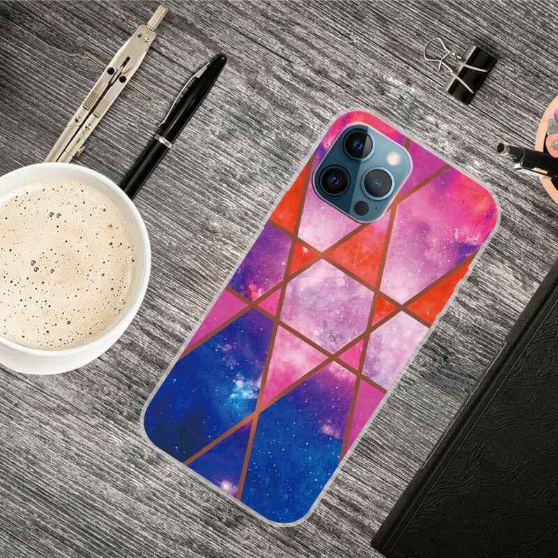 Futerały Iphone 13 Pro Etui Na Telefon Zmienny Geometryczny Marmur