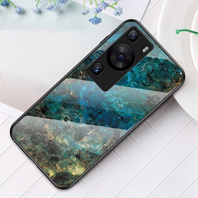 Etui do Huawei P60 Pro Marmurowe Szkło Hartowane