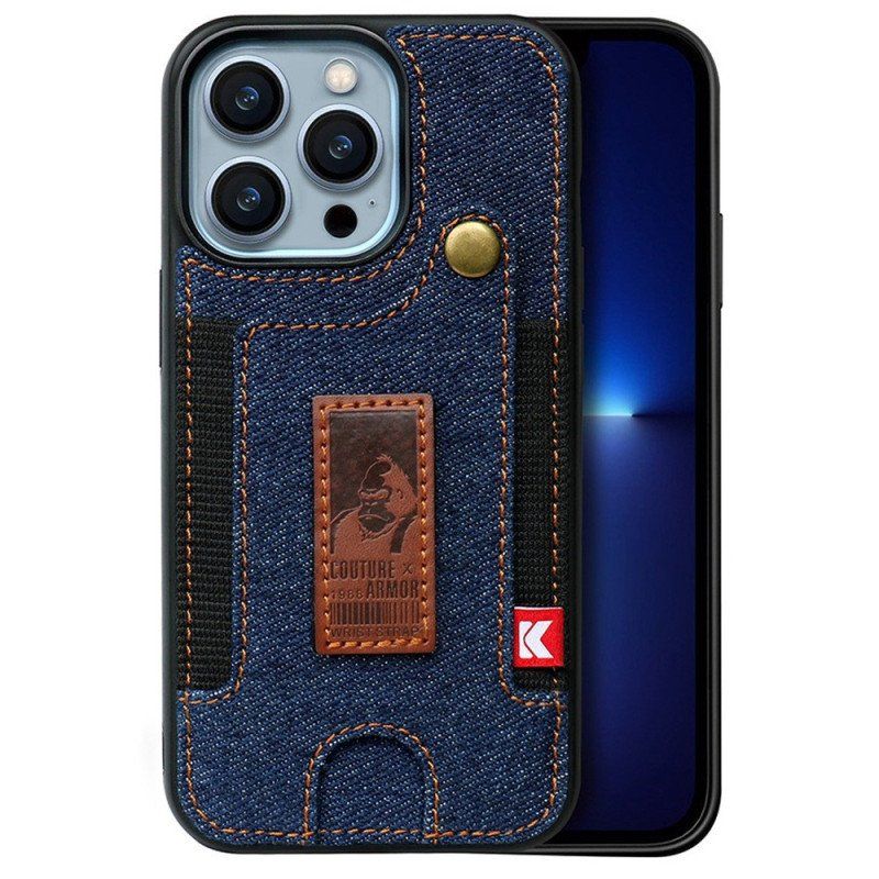 Etui do iPhone 14 Posiadacz Karty I Pasek Do Dżinsów