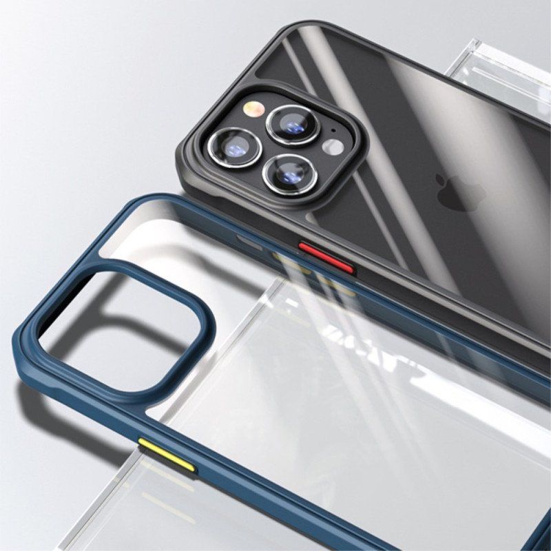 Etui do iPhone 14 Pro Hybrydowe Kolorowe Guziki