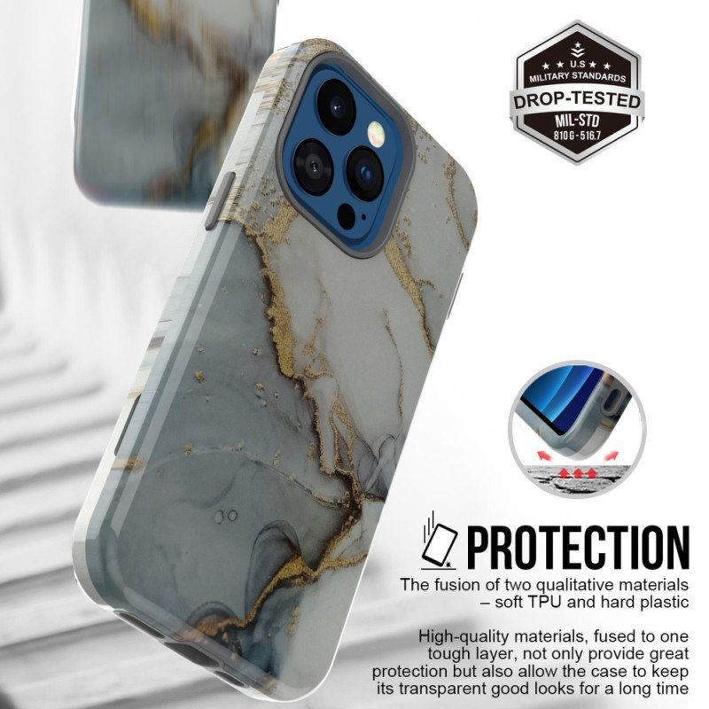 Etui do iPhone 14 Pro Luksusowy Marmur