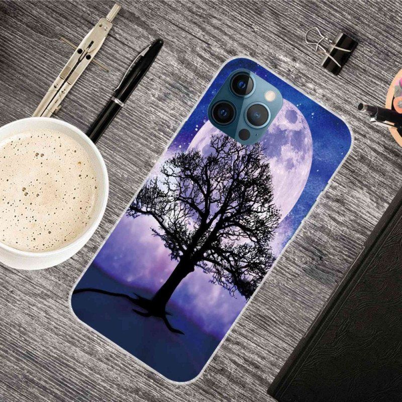 Etui do iPhone 14 Pro Max Drzewo Pod Księżycem