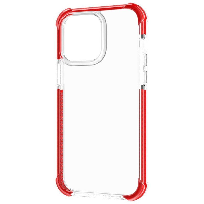 Etui do iPhone 14 Pro Max Przezroczyste Kolorowe Krawędzie