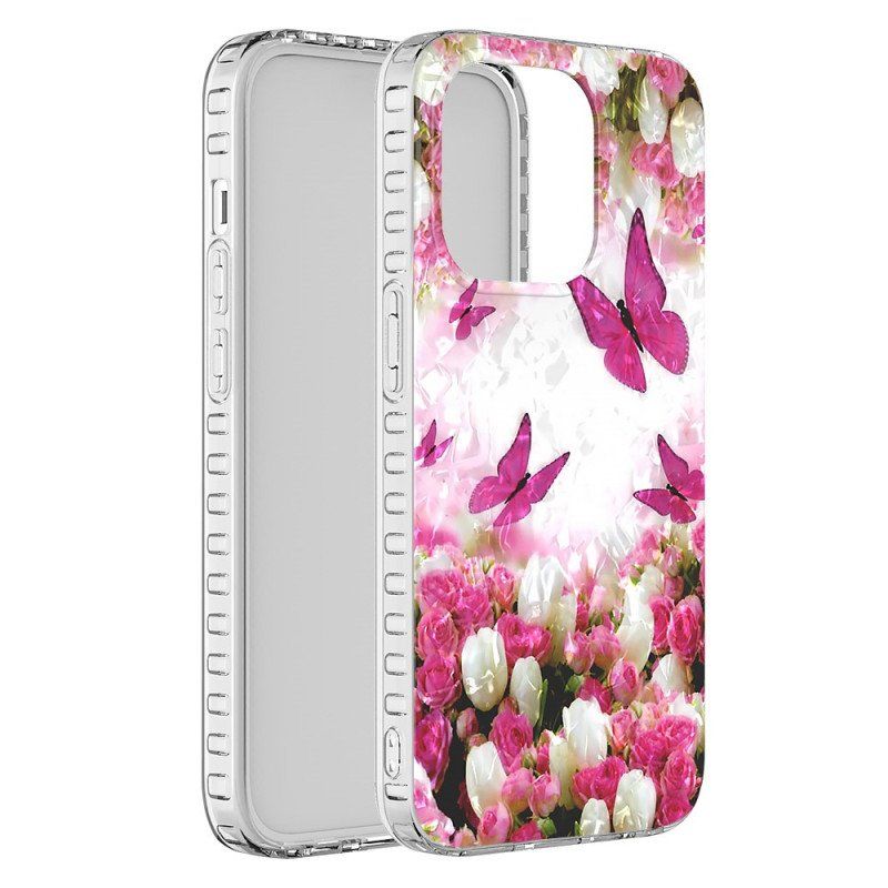 Etui do iPhone 14 Pro Max Stylowe Motyle